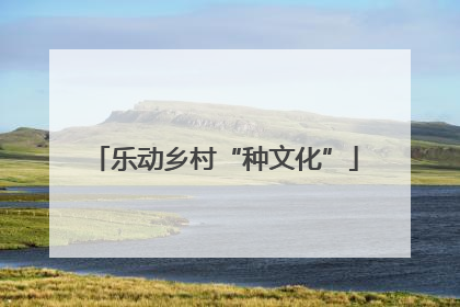 乐动乡村“种文化”